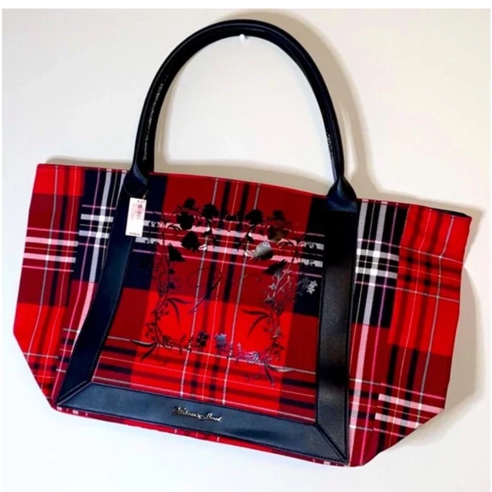 NEW Victoria's Secret Tote Bag Limited Edition 2020 Red Plaid NWT